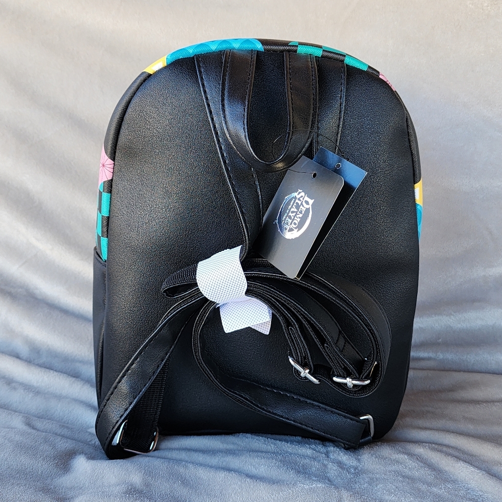 DEMON SLAYER: Kimetsu No Yaiba Patchwork Mini Backpack - Picture 3 of 7